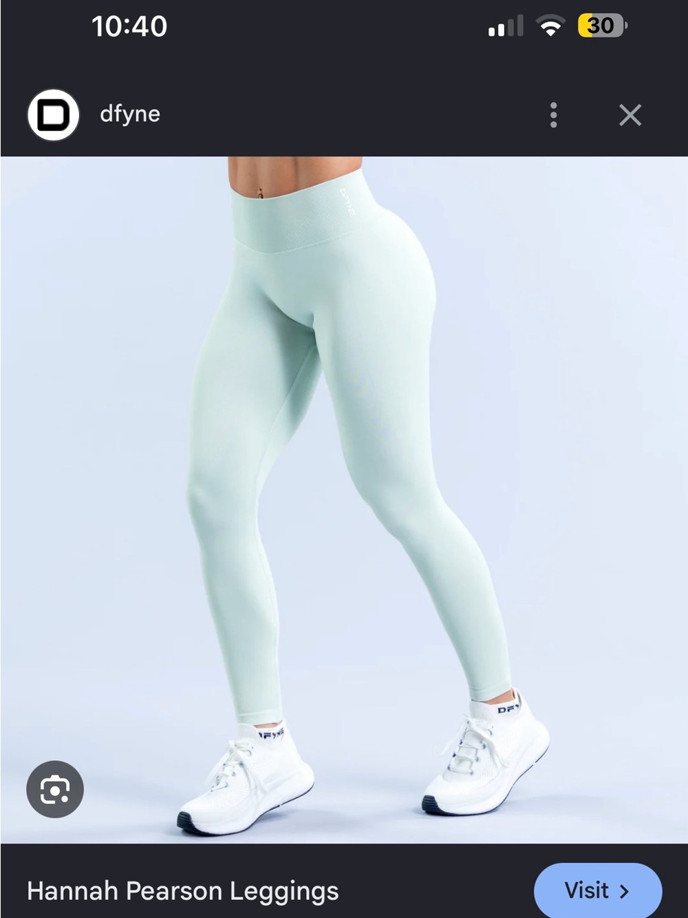 DFYNE x Hannah Pearson Leggings in Mint